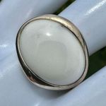 Robert Lee Morris Studio Sterling Silver Modernist White Resin Ring Photo 4