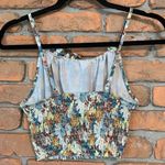 Urban Outfitters UO Outfitter Margo Floral Cropped Cami‎ Smocked Tank Top Ruffles Size XS Photo 1