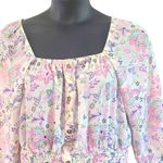 No Boundaries Excellent  XXL Boho Floral Peasant Blouse 3/4 Sleeve Juniors Top Photo 4