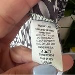 BUCKETLIST spotted navy wrap maxi dress Women's SIZE LARGE boho kimono duster Blue Photo 7