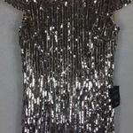 Lulus NWT  Star Appeal Silver Rose Gold Sequin Bodycon Mini Dress Medium Photo 10