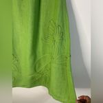 Sigrid Olsen  women knew. Green Midi A-Line Skirt Casual Resort Wear. 100% Linen. Photo 1