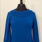 Etcetera  Blue Knee-Length Sweater Dress Size Medium Photo 1