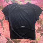 French Connection fcuk black fitted short sleeve baby tee  Photo 2