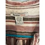 Marissa Olivia Striped Shirt Dress Roll Tab Sleeve Casual Tunic Small White Photo 2