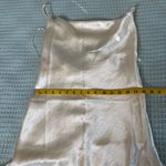 Altar'd State Satin Midi Dress Womens Small Champagne Ivory Bridal Bachelorette Photo 5