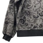 Johnny Was  Floral Wanders Bishop Sleeve Sweatshirt Gray Small Photo 4