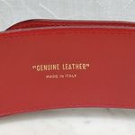Paloma Picasso Red Leather Gold Chain Buckle Belt Made in Italy Vintage 31x2 Photo 5