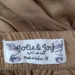 Jolie & Joy 1X Strapless Safari Cargo Jumpsuit in Soft Golden Beige Tan Photo 8