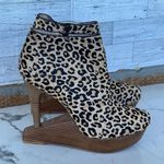 MATIKO Leopard Print Platform Pony Calf Hair
Animal Wedge Ankle Boot 10 Tan Photo 0