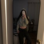 Brandy Melville Cropped Zip Up Photo 2