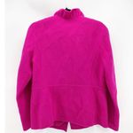 Talbots  wool pink jacket blazer ruffle collar sz S church office girly Photo 3