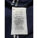 cupio  Navy White Stripe Long Sleeve Ruffle Button Detail Top Size S Photo 5