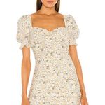 Revolve dress: Cindy Sweatheart Dress (XS) in Soft Yellow Floral Photo 0