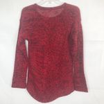 Space Dye Elevated Indie Academia School College Workwear Womens Sweater Small Red Photo 3
