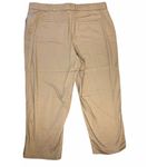 NWOT George Ankle Dress Pants Beige Sz 16W Flat Front Zip Pockets THINK SLIM Photo 1