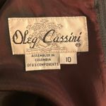 Oleg Cassini  Womens Dress Size 10 Black Elegant Sheath Vintage Old‎ Money Event Photo 5