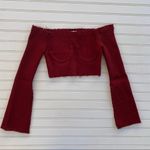 Better Be Red Bell sleeves crop top NEW Photo 6