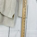 CHAPS  (L) Womens Metallic Cream Knit High Low Hem Sweatshirt Sweater Photo 11