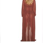 Naked Wardrobe NWT Lux Life Swim Coverup in Chocolate sz Photo 2