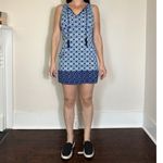 Tommy Bahama  Shibori Splash Split-Neck Swim Dress Size XS Photo 1