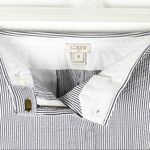 J. CREW Factory 100% Cotton Blue White Seer Sucker Button Pockets Skirt, Size 4 Photo 5