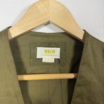 Anthropologie Maeve by Sleeveless V-Neck Vest in Olive Green Size 12 Photo 4