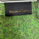 House of Sunny London Fields Jessie Straight Leg Grass Print Jeans Womens US4 Green Size 4 Photo 13
