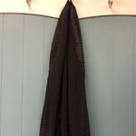 Preston & York  sheer evening scarf with woven‎ ribbon and edge tassel Photo 2