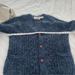 Pacific&Co Vintage Iron Wood Trading Grandpa Button Down Sweater Cardigan Blue Photo 4