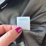 Classiques Entier Black Leather Jacket Button Front Career Business small Photo 5