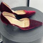 Pancaldi 1888 burgundy velvet pumps size 5 1/2‎ Pink Photo 1