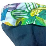 La Blanca NWT Vintage Y2K Ruched Tropical Waist Black Bikini Bottom Size 16 NEW Photo 4