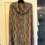 Elan  strapless unlined maxi dress elastic shirred back ties around neck Large Photo 6