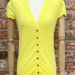 J.Crew lemon yellow button up short sleeve cardigan / XS / Excellent condition Photo 0