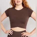 Old Navy Powerchill brown crop top    activewear   Women XL Photo 0
