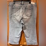 SLINK Jeans Louise High Rise Distressed Crop Straight Leg Jeans Plus Size 18 Blue Photo 12