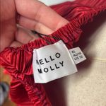 Hello Molly LIVING UPTOWN PLISSE STRAPLESS MINI DRESS RED size 10 Photo 9