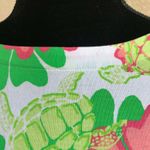 Crown & Ivy  Womens Dress Size XS Pink Green White Sea‎ Turtles Flowers Beach NEW Photo 3