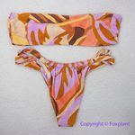 Stone Fox Swim NEW!‎ Set!   Lele knotted bikini top, Bijou bottoms,  tropic,  M Photo 10