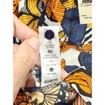 Warm Mystic Floral Printed Long Sleeve Blouse Top Marigold Women's Size Small Yellow Photo 5