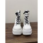 Demonia  Shaker White Platform Lace Up Buckle Boots size 8 Photo 1