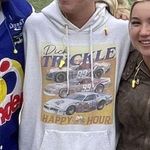 NASCAR White Hoodie Size L Photo 0