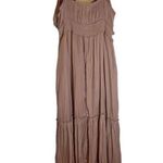 Mustard Seed NWT  flowy maxi open front dress With tie L Photo 8