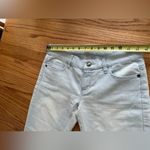 Michael Kors  Light Wash Blue Flared Jeans Raw Hem Boot Cut Size 2 Photo 13