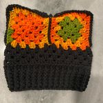 Handmade Crochet Cat Animal Ear Beanie Hat Cozy Ribbed Brim Stretch Winter Hat Photo 7