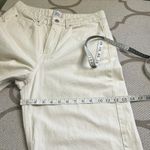 BDG  Tapered Baggy High Rise Cream Distressed Jeans, size 31 Photo 6