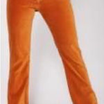 Revice Denim Revice Sweet Talker Pants Flare Jeans Velvet High Rise Orange Boho 27 Retro 70s Photo 1