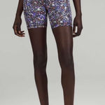 Lululemon  Align Bike Shorts Flower Burst Multi Floral Womens Sz 6 Photo 0
