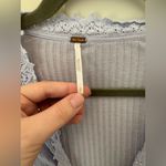 Free People Third Date Crop Top Long Sleeve Crochet Lace Size Small Photo 1